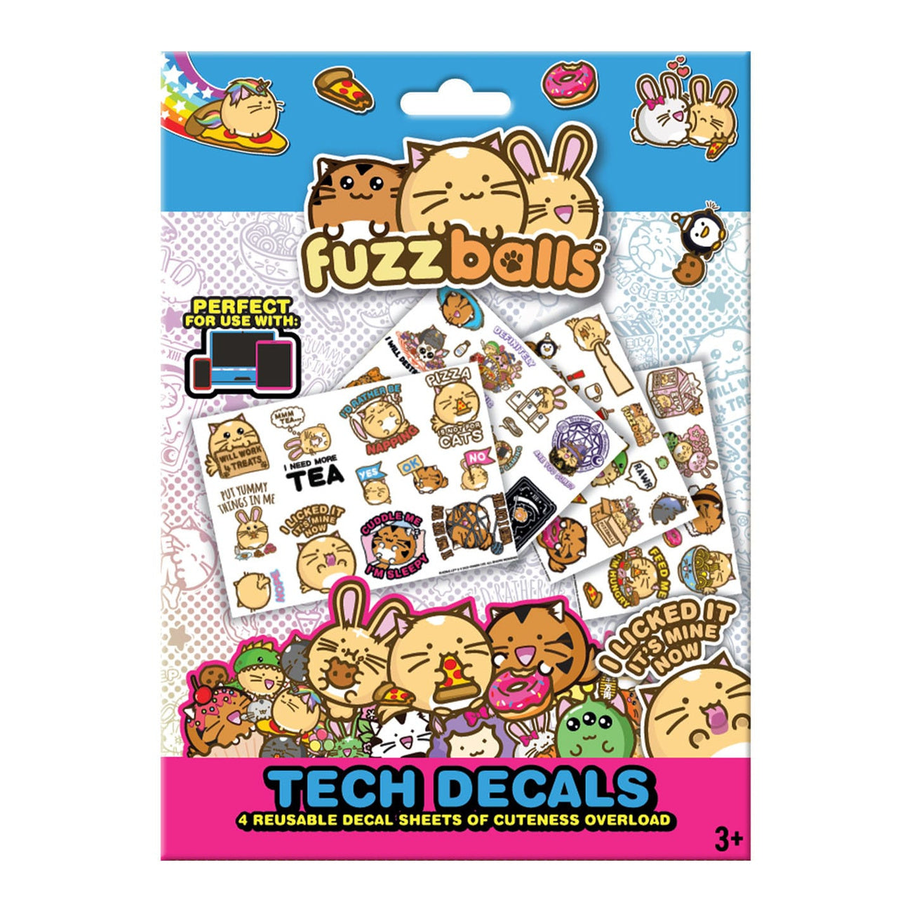 Produktbild Fuzzballs tech-klistermärkespaket