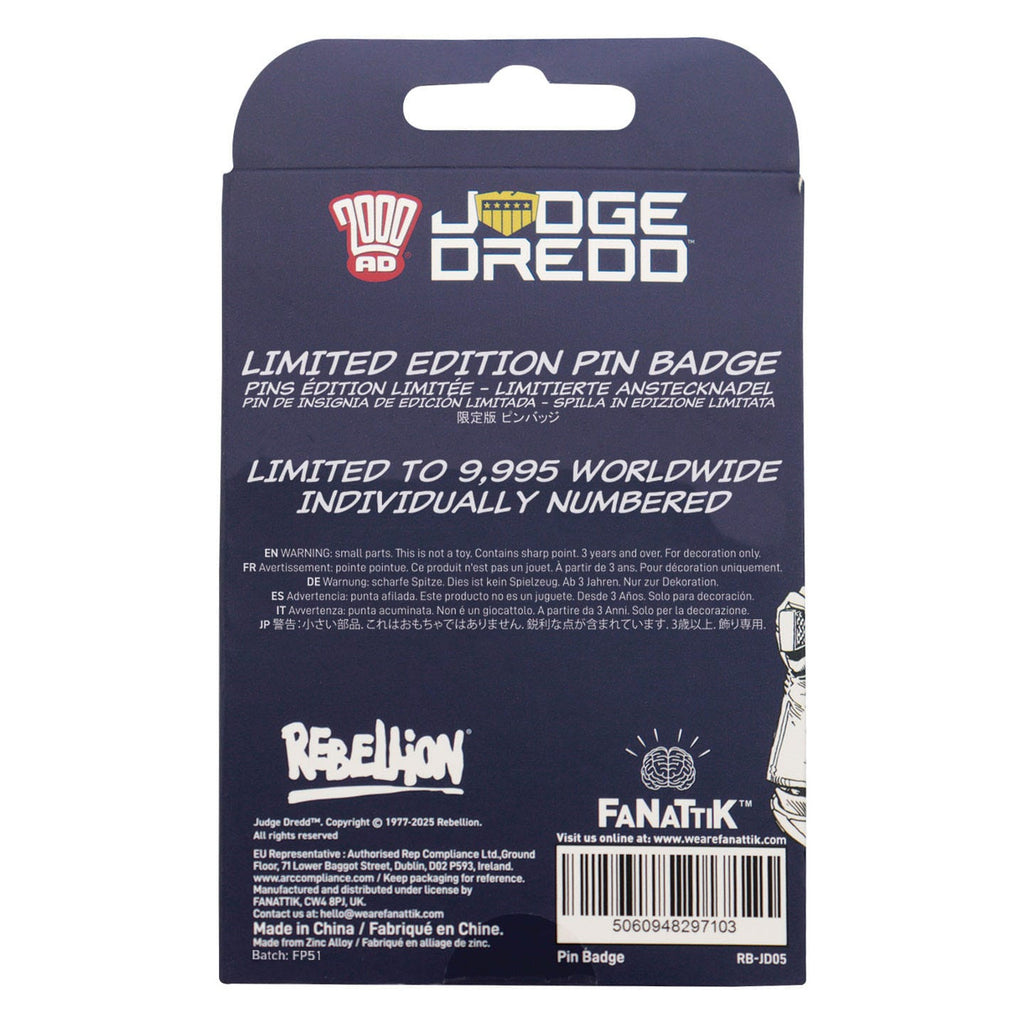 Produktbild 2000 AD Pin-märke Judge Dredd You're Next Punk Limited Edition