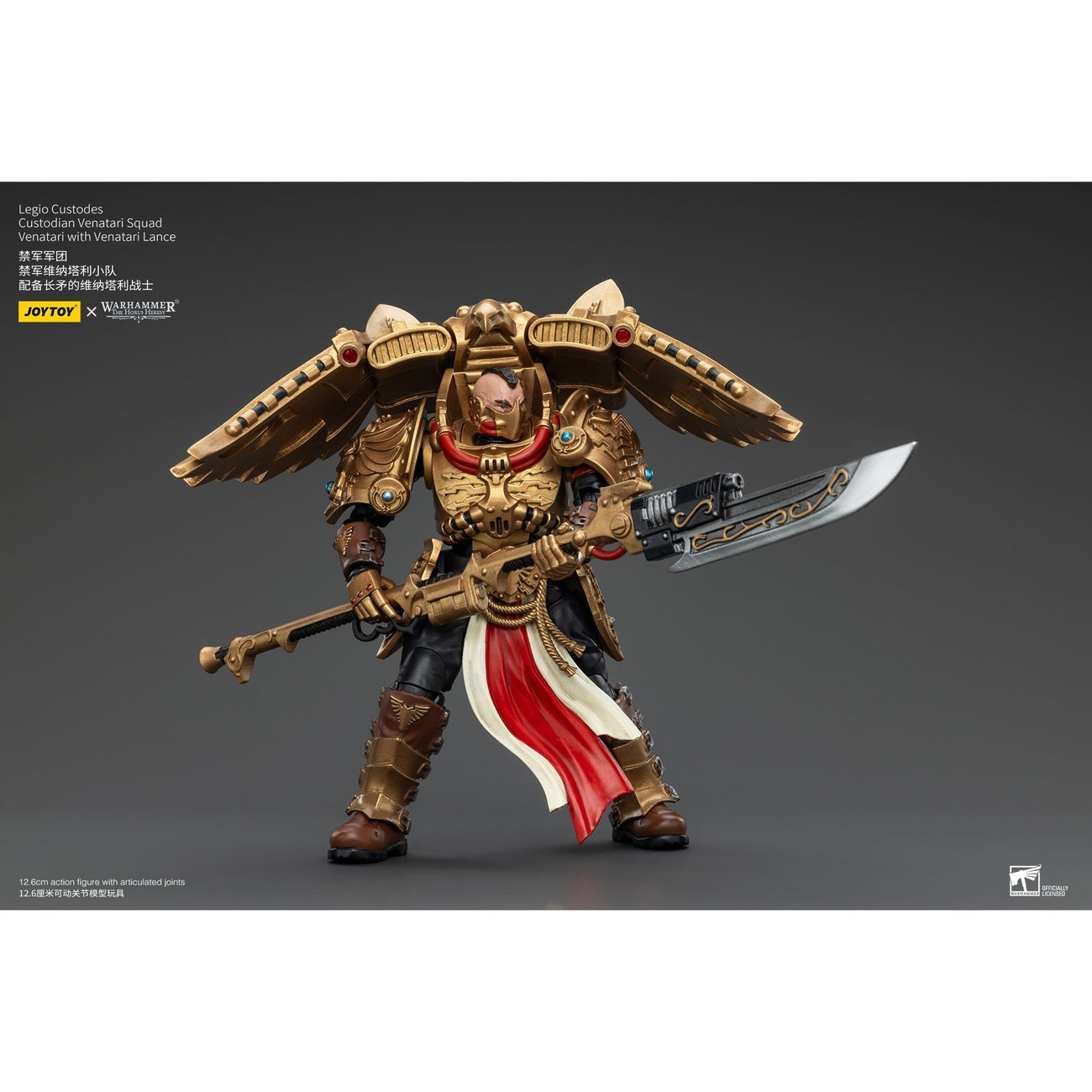 Produktbild Warhammer The Horus Heresy Actionfigur 1/18 Legio Custodes Custodian Venatari Squad Venatari med Venatari Lance 13 cm