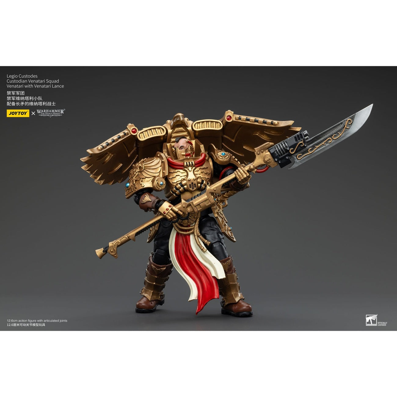 Produktbild Warhammer The Horus Heresy Actionfigur 1/18 Legio Custodes Custodian Venatari Squad Venatari med Venatari Lance 13 cm