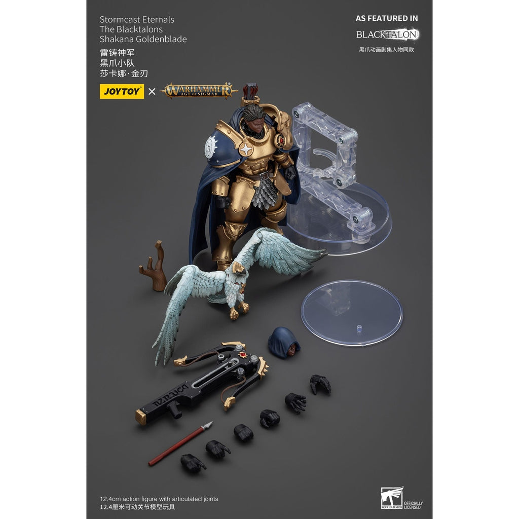Produktbild Warhammer Age of Sigmar Actionfigur Stormcast Eternals The Blacktalons Shakana Goldenblade 20 cm