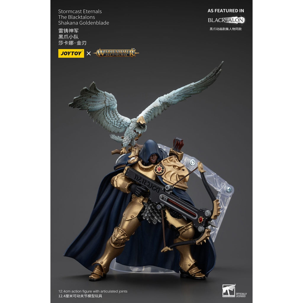 Produktbild Warhammer Age of Sigmar Actionfigur Stormcast Eternals The Blacktalons Shakana Goldenblade 20 cm