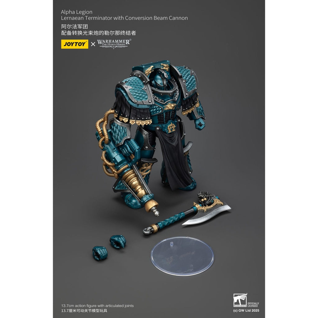 Produktbild Warhammer The Horus Heresy actionfigur Alpha Legion Lernaean Terminator med Conversion Beam Cannon 20 cm
