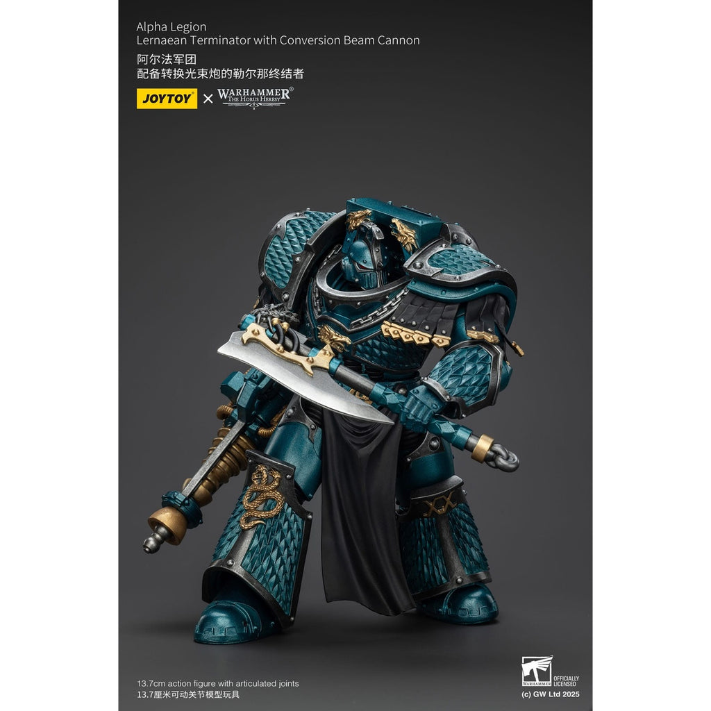 Produktbild Warhammer The Horus Heresy actionfigur Alpha Legion Lernaean Terminator med Conversion Beam Cannon 20 cm