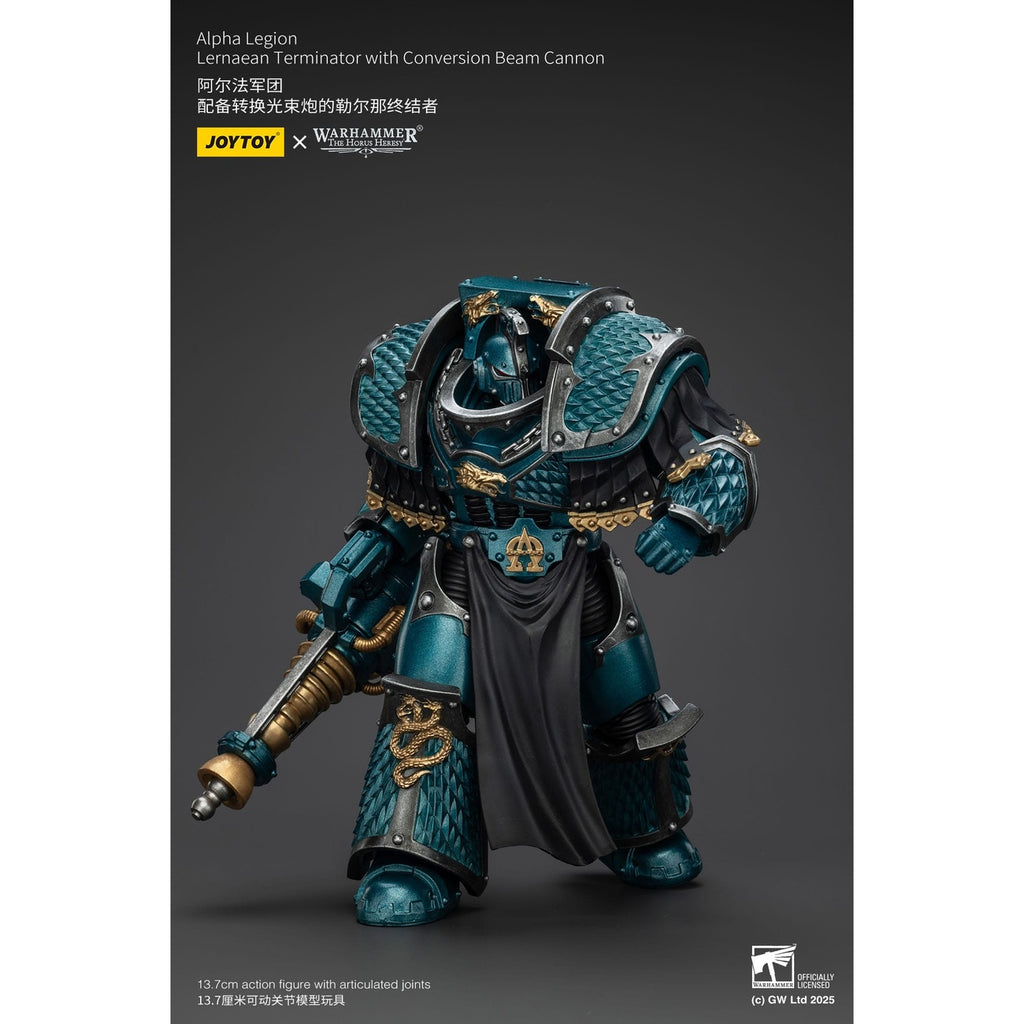 Produktbild Warhammer The Horus Heresy actionfigur Alpha Legion Lernaean Terminator med Conversion Beam Cannon 20 cm