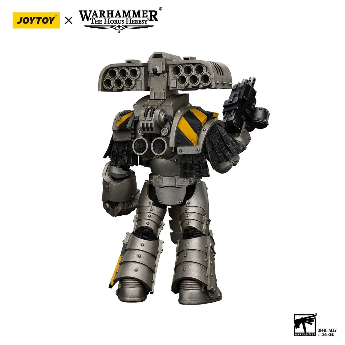 Produktbild Warhammer The Horus Heresy actionfigur 1/18 Iron Warriors Tyrant Siege Master Terminator med raketkastare 14 cm