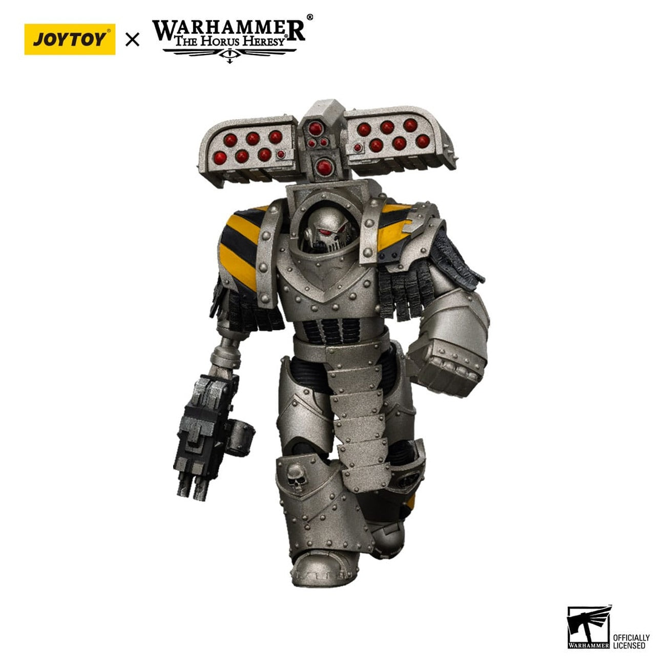 Produktbild Warhammer The Horus Heresy actionfigur 1/18 Iron Warriors Tyrant Siege Master Terminator med raketkastare 14 cm
