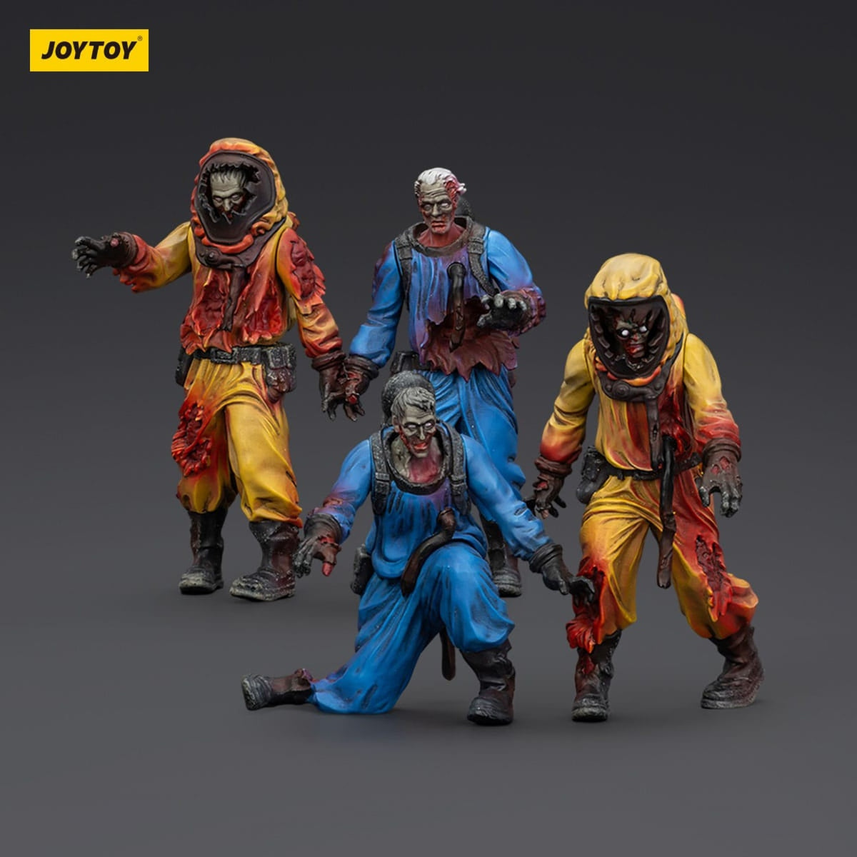 Produktbild Zombie Dark Source Actionfigurer 4-pack Biochemical Lab Team 8 cm
