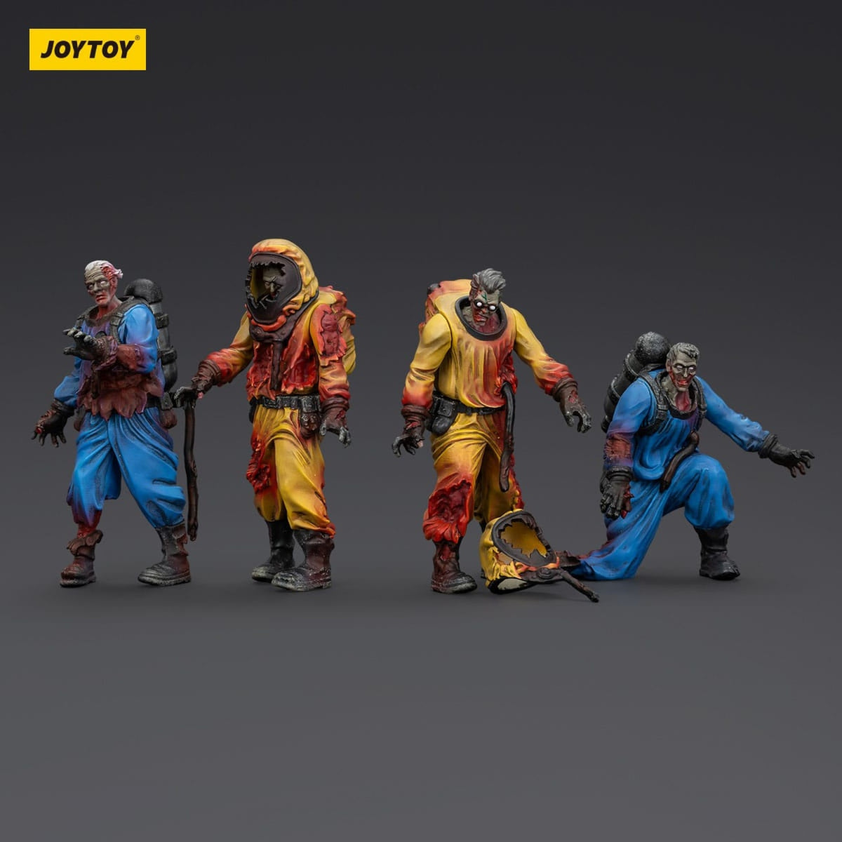 Produktbild Zombie Dark Source Actionfigurer 4-pack Biochemical Lab Team 8 cm