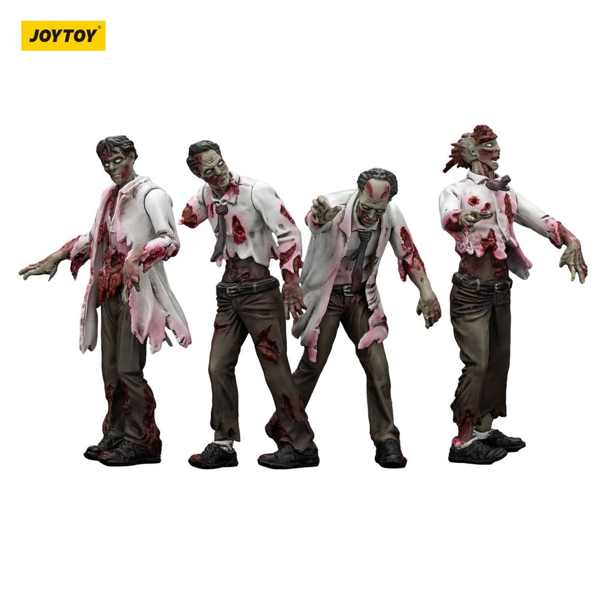 Produktbild Zombie Dark Source actionfigurer 4-pack Scientists (Male) 8 cm
