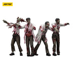 Produktbild Zombie Dark Source actionfigurer 4-pack Scientists (Male) 8 cm