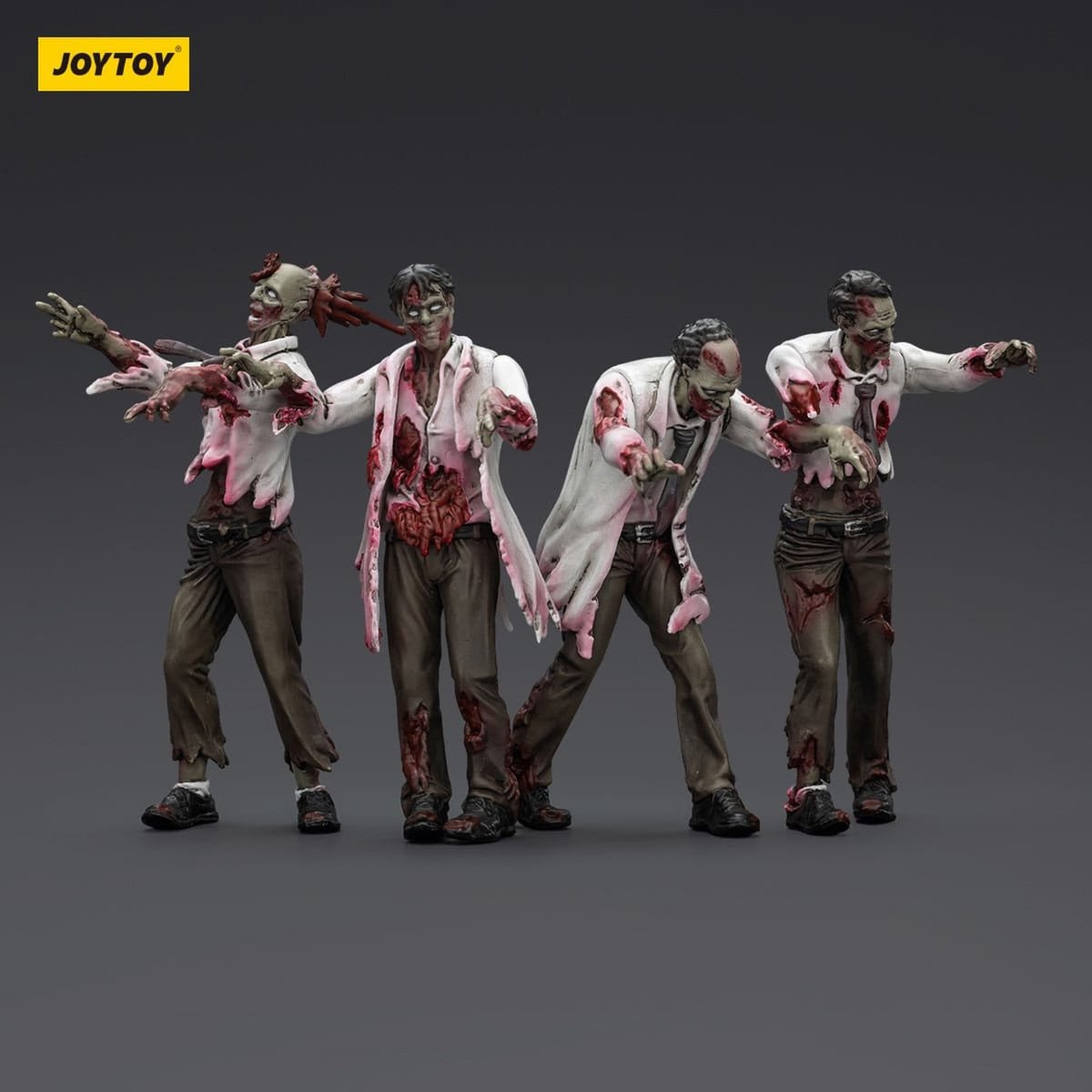Produktbild Zombie Dark Source actionfigurer 4-pack Scientists (Male) 8 cm