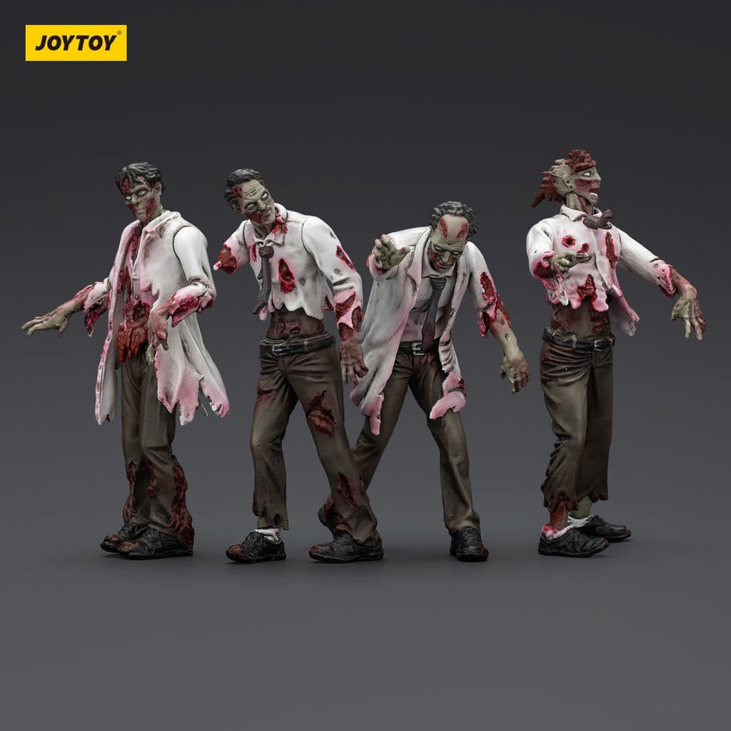 Produktbild Zombie Dark Source actionfigurer 4-pack Scientists (Male) 8 cm