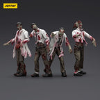 Produktbild Zombie Dark Source actionfigurer 4-pack Scientists (Male) 8 cm