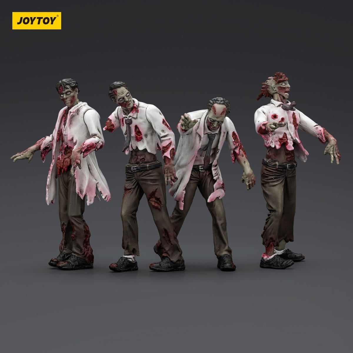 Produktbild Zombie Dark Source actionfigurer 4-pack Scientists (Male) 8 cm
