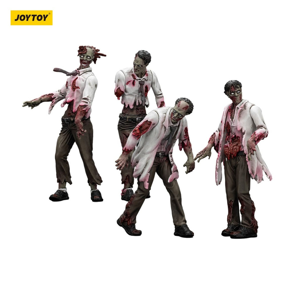 Produktbild Zombie Dark Source actionfigurer 4-pack Scientists (Male) 8 cm