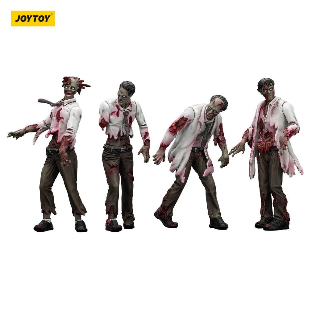 Produktbild Zombie Dark Source actionfigurer 4-pack Scientists (Male) 8 cm