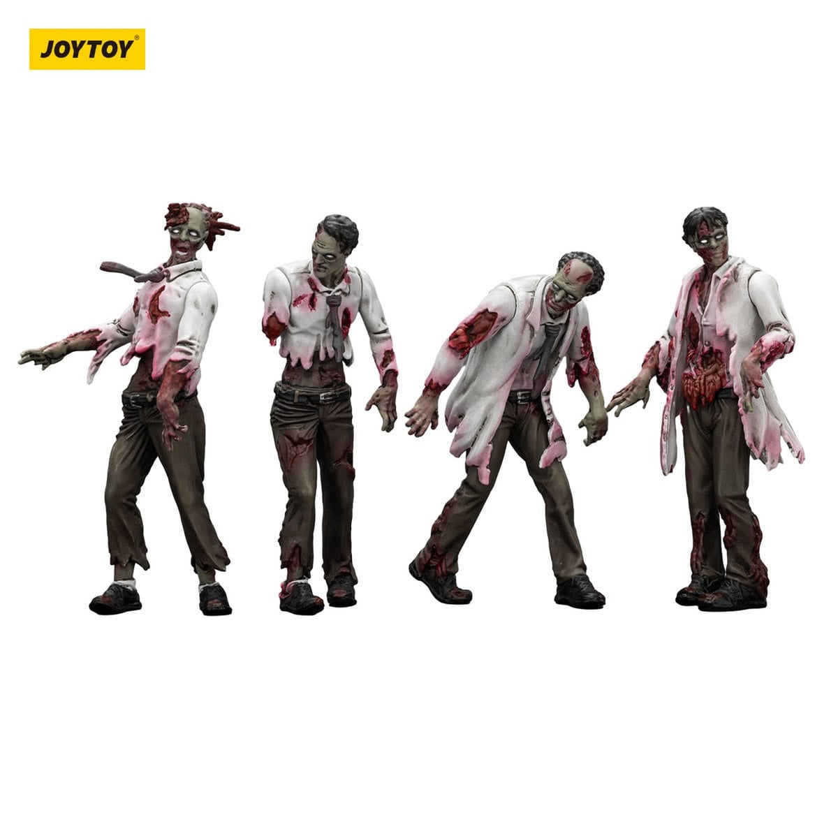 Produktbild Zombie Dark Source actionfigurer 4-pack Scientists (Male) 8 cm
