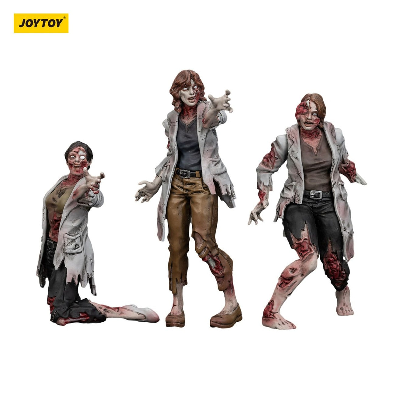 Produktbild Zombie Dark Source Actionfigurer 3-pack Scientists (Female) 8 cm
