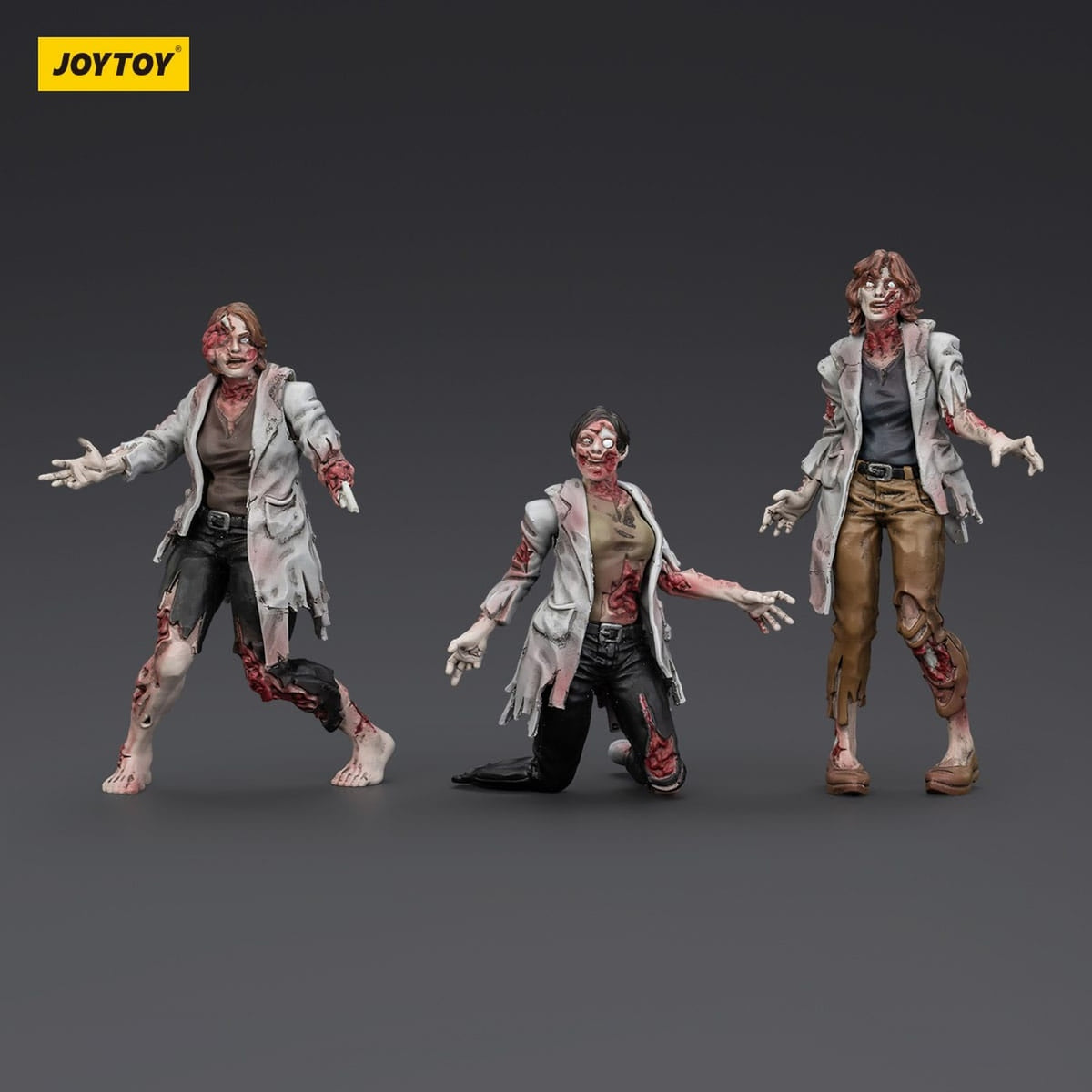 Produktbild Zombie Dark Source Actionfigurer 3-pack Scientists (Female) 8 cm