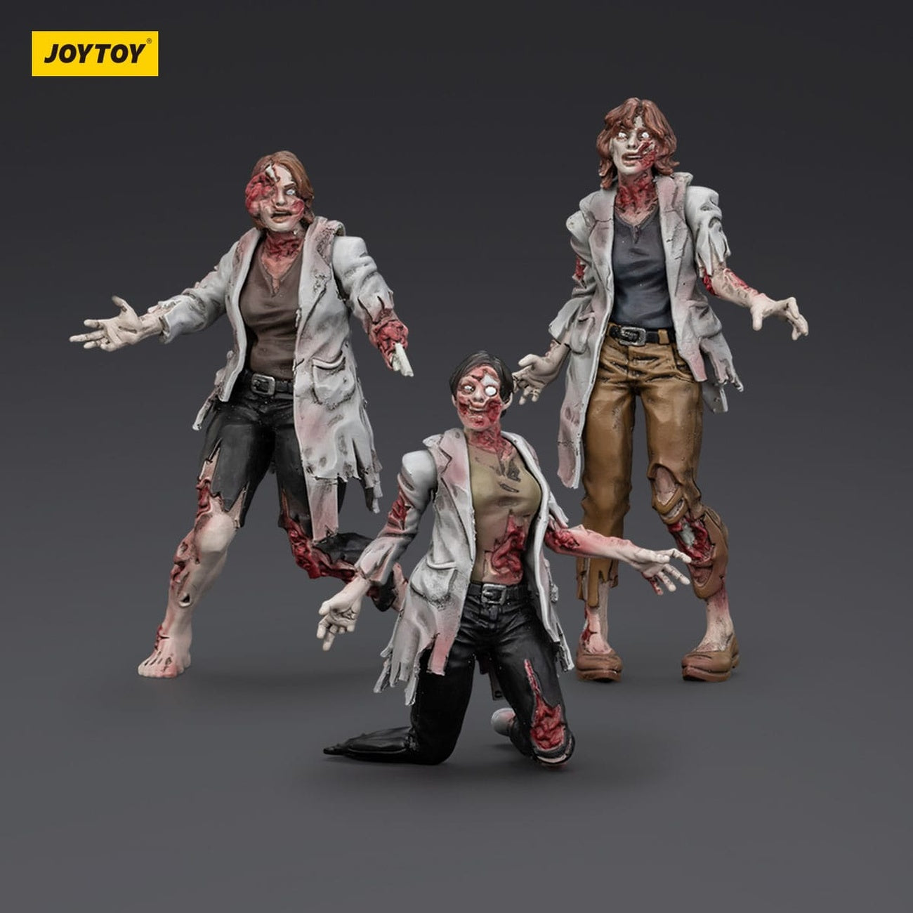 Produktbild Zombie Dark Source Actionfigurer 3-pack Scientists (Female) 8 cm