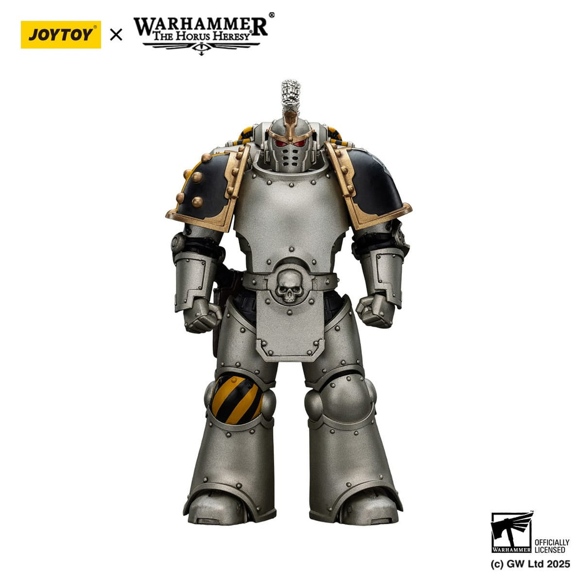 Produktbild Warhammer The Horus Heresy Actionfigur 1/18 Iron Warriors Command Squad Chosen med Legion Standard 12 cm