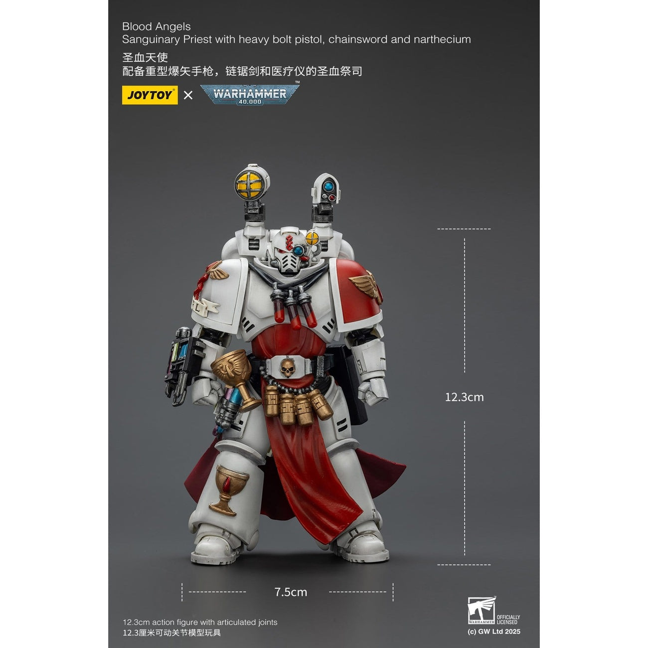 Produktbild Warhammer 40,000 actionfigur Blood Angels Sanguinary Priest 12 cm