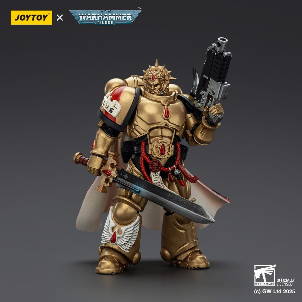 Produktbild Warhammer 40,000: Combat Patrol Blood Angels actionfigur Captain with Heavy Bolt Pistol & Power Sword 20 cm