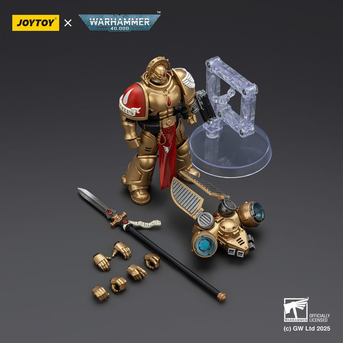 Produktbild Warhammer 40,000: Combat Patrol Blood Angels Actionfigur Sanguinary Guard 2 med Angelus Boltgun och Encarmine Spear 20 cm