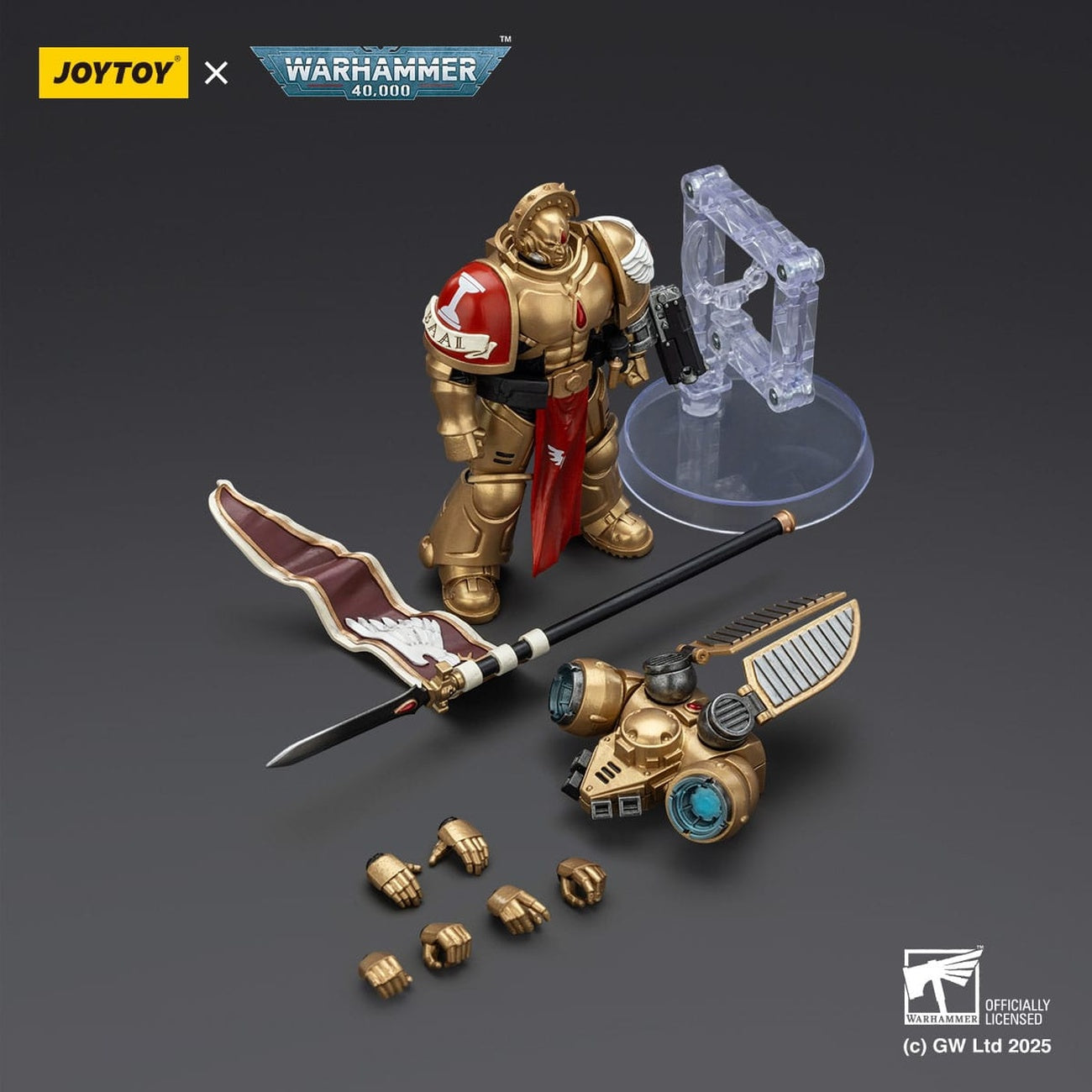 Produktbild Warhammer 40,000: Combat Patrol Blood Angels Actionfigur Sanguinary Guard 3 med Angelus Boltgun och Encarmine Spear 20 cm