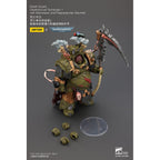 Produktbild Warhammer 40k Actionfigur 1/18 Death Guard Deathshroud Terminator 1 med Manreaper och Plaguespurter Gauntlet 14 cm