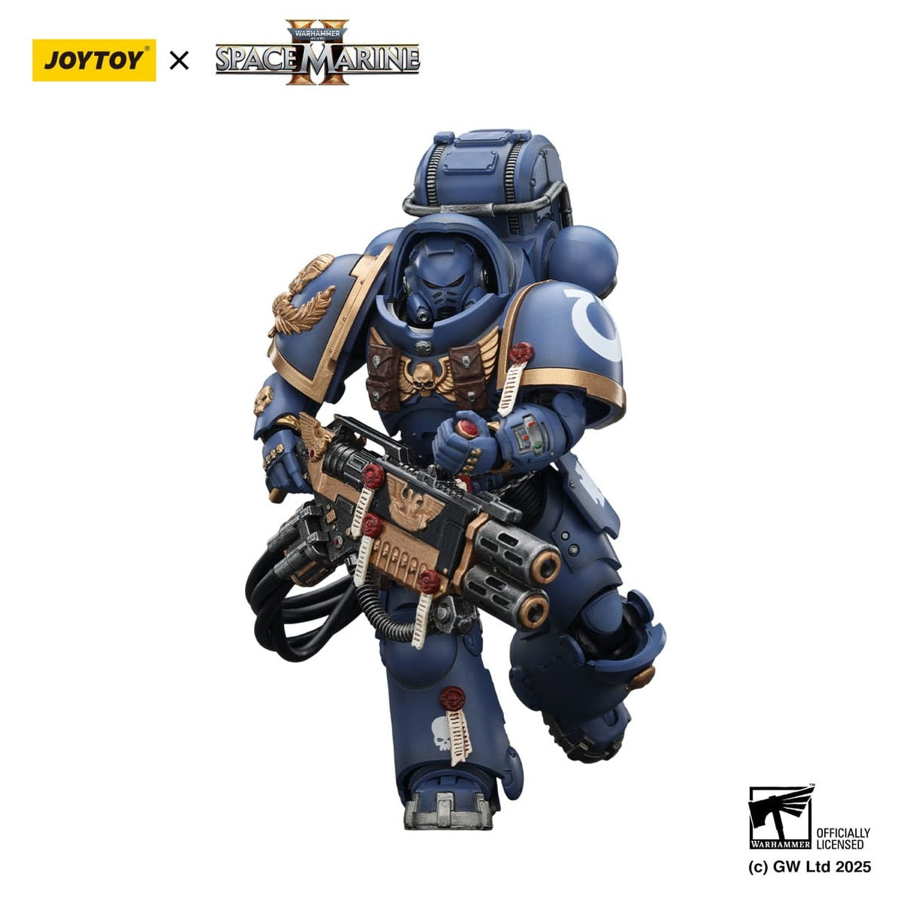 Produktbild Warhammer 40,000: Space Marine 2 Actionfigur Ultramarines Heavy Artificer Armor med Relic Multi-Melta 13 cm