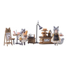 Produktbild Decorated Life Collection PVC-staty Ett Tea Time Cats - Cat Town Bakery Staff & Customer Set 12 cm