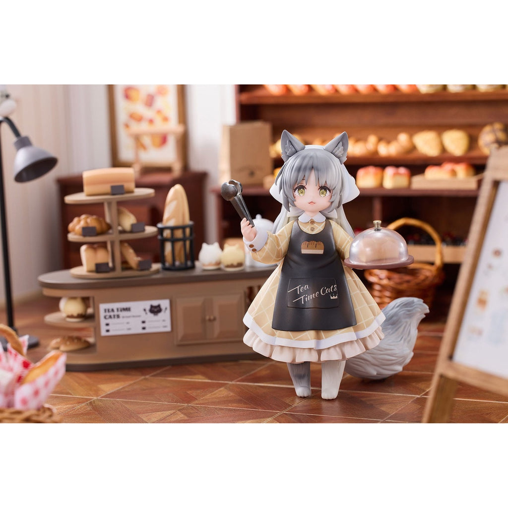Produktbild Decorated Life Collection PVC-staty Ett Tea Time Cats - Cat Town Bakery Staff & Customer Set 12 cm