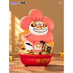 Produktbild I Am Not Fat Tiger Statue Alexander the Tiger Rich Flower 20 cm