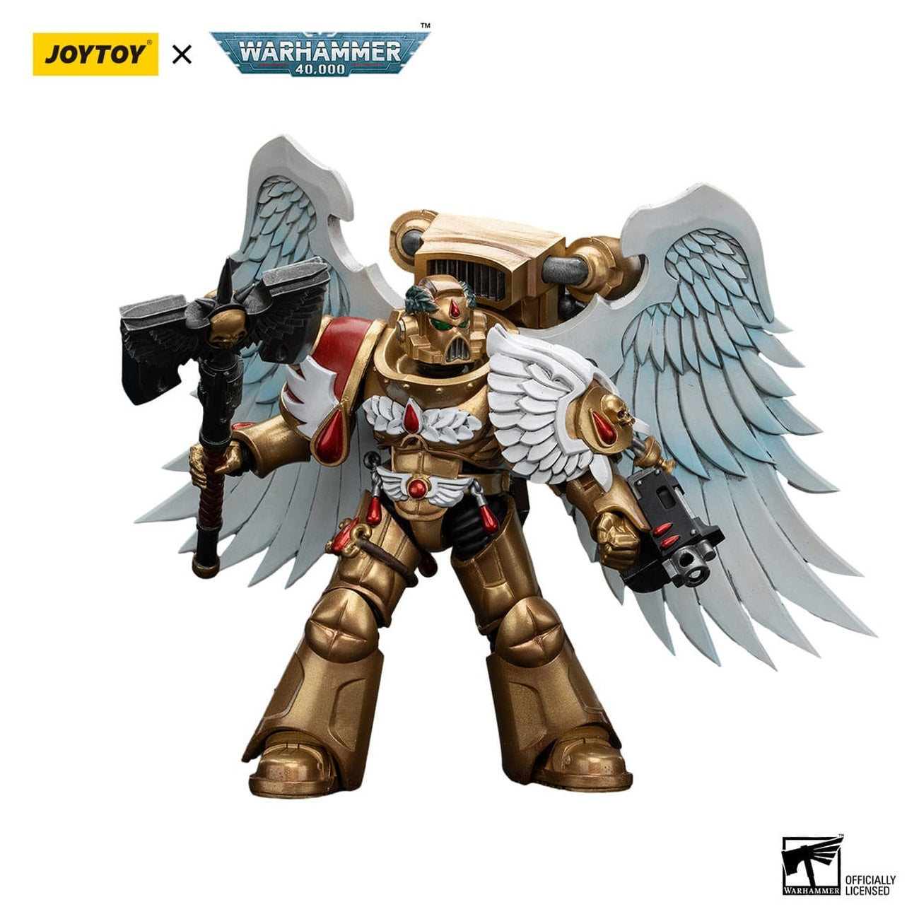 Produktbild Warhammer 40,000 Actionfigur 1/18 Blood Angels Sanguinary Guard with Encarmine Axe 12 cm
