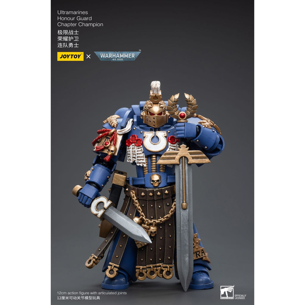 Produktbild Warhammer 40k actionfigur 1/18 Ultramarines Honour Guard Chapter Champion 12 cm