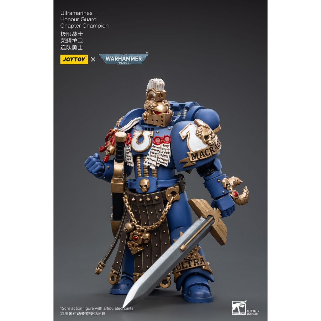 Produktbild Warhammer 40k actionfigur 1/18 Ultramarines Honour Guard Chapter Champion 12 cm