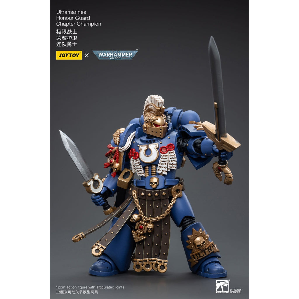 Produktbild Warhammer 40k actionfigur 1/18 Ultramarines Honour Guard Chapter Champion 12 cm