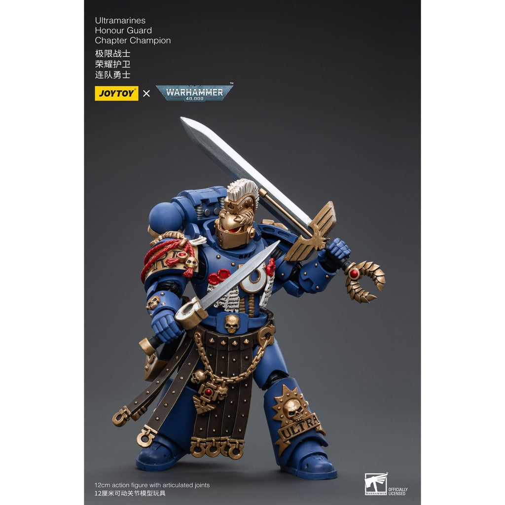 Produktbild Warhammer 40k actionfigur 1/18 Ultramarines Honour Guard Chapter Champion 12 cm