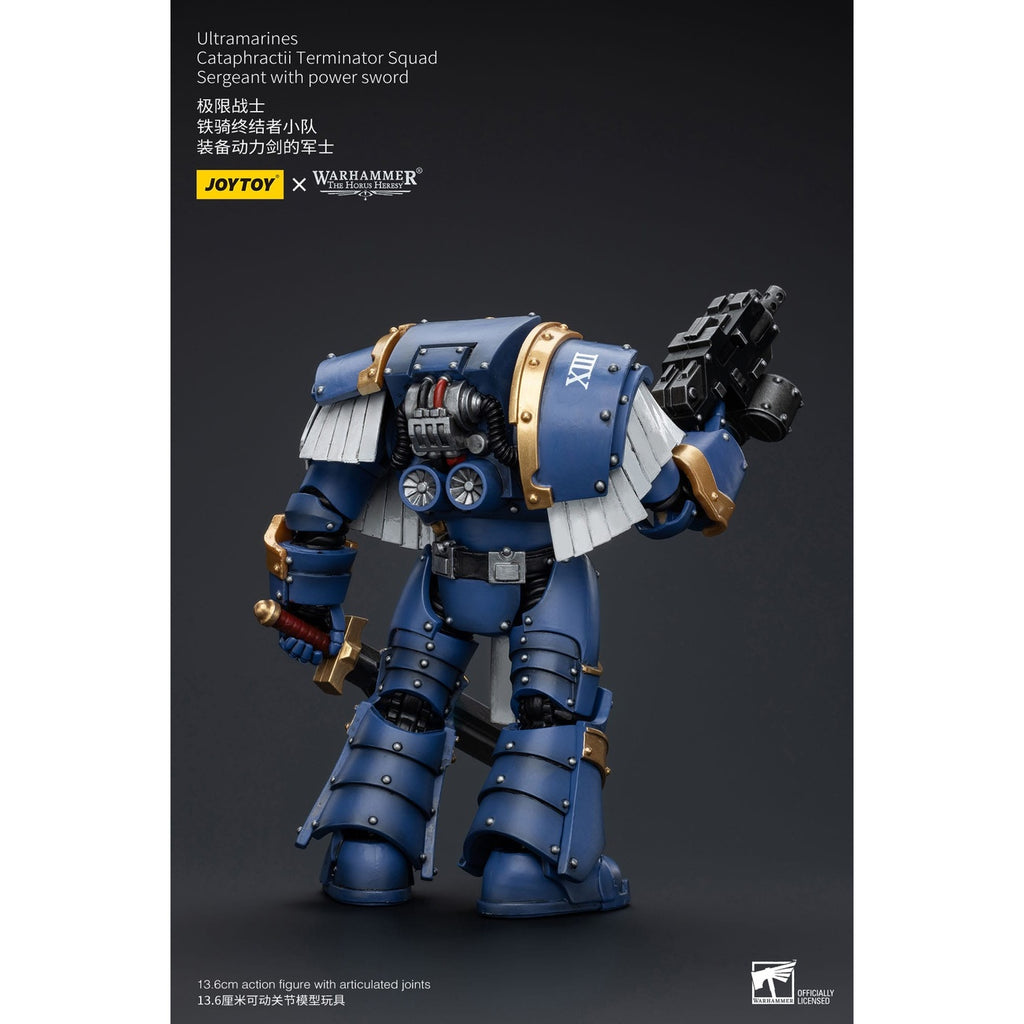 Produktbild Warhammer The Horus Heresy Actionfigur 1/18 Ultramarines Cataphractii Terminator Squad Sergeant with Power Sword 14 cm
