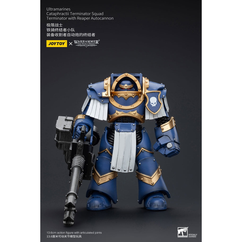 Produktbild Warhammer The Horus Heresy Actionfigur 1/18 Ultramarines Cataphractii Terminator Squad Terminator med Reaper Autocannon