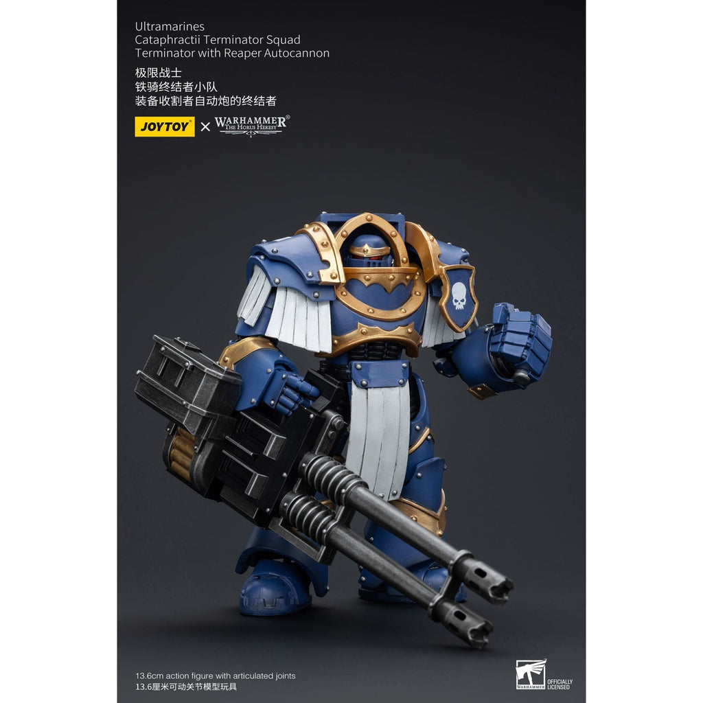 Produktbild Warhammer The Horus Heresy Actionfigur 1/18 Ultramarines Cataphractii Terminator Squad Terminator med Reaper Autocannon