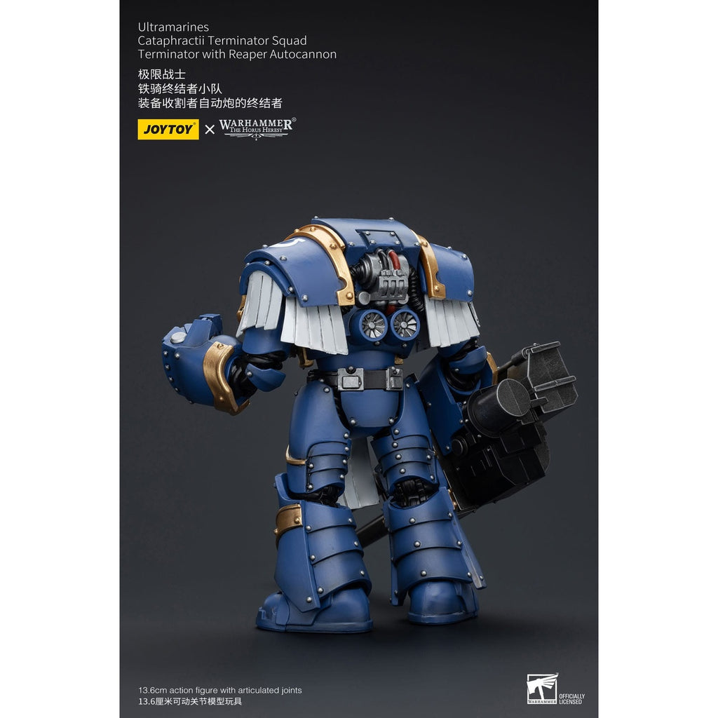 Produktbild Warhammer The Horus Heresy Actionfigur 1/18 Ultramarines Cataphractii Terminator Squad Terminator med Reaper Autocannon