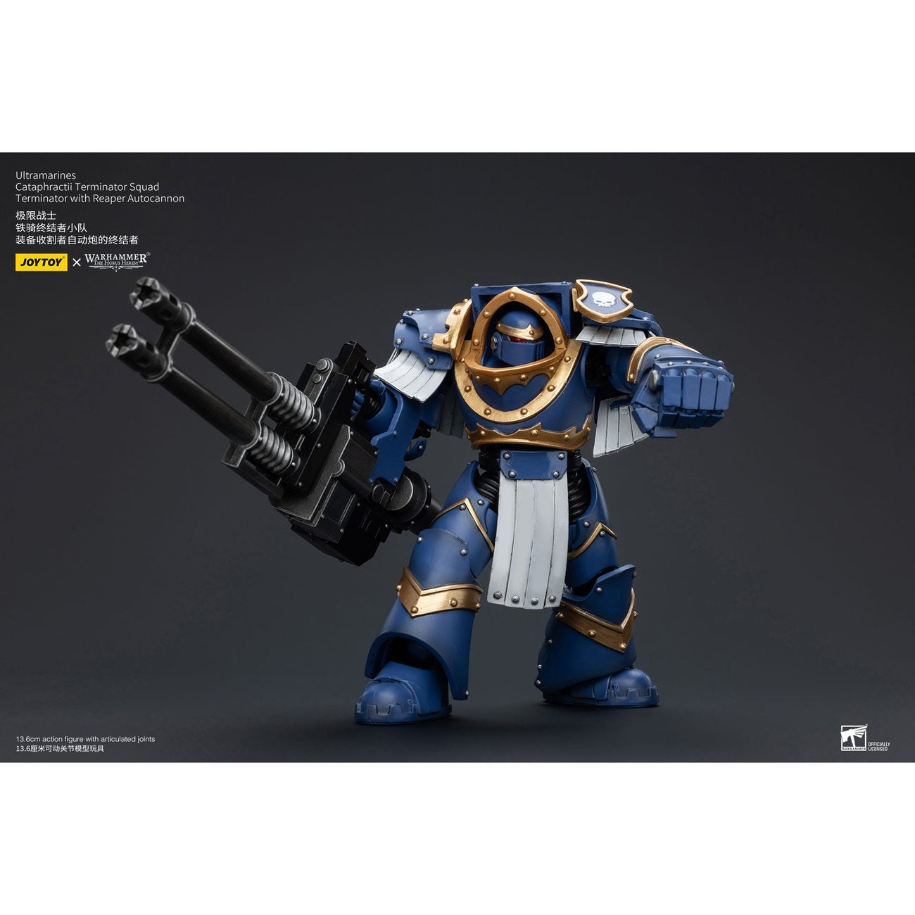 Produktbild Warhammer The Horus Heresy Actionfigur 1/18 Ultramarines Cataphractii Terminator Squad Terminator med Reaper Autocannon