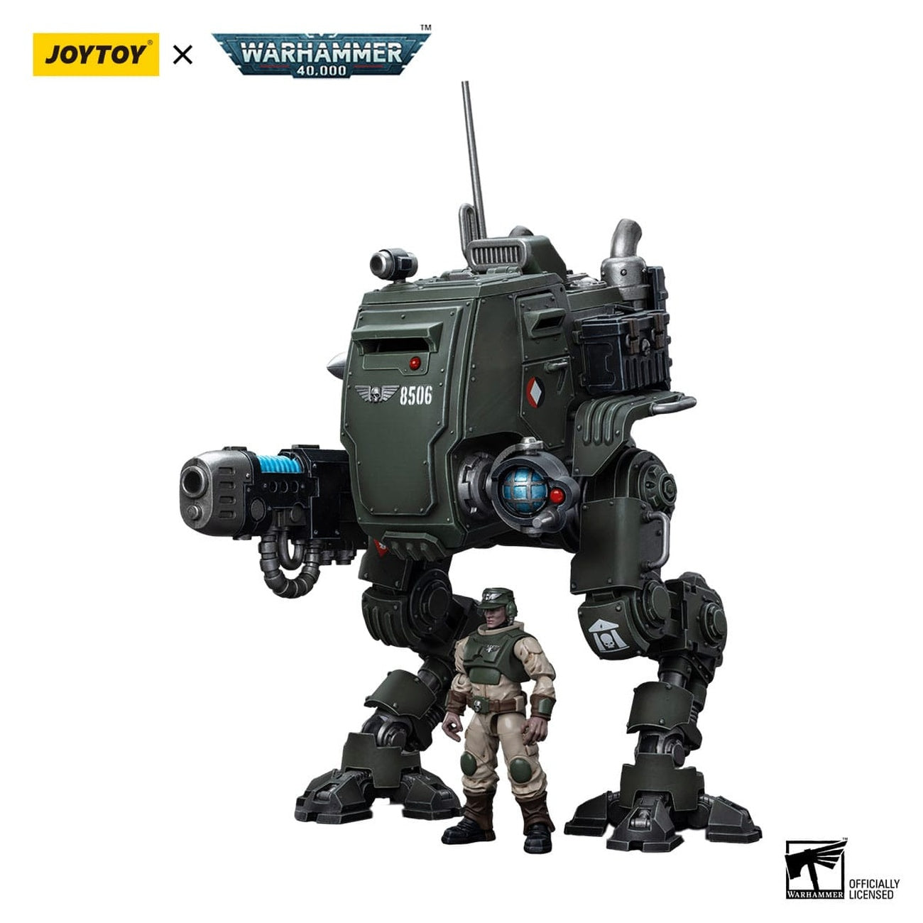 Produktbild Warhammer 40k Actionfigur 1/18 Astra Militarum Cadian Armoured Sentinel 12 cm