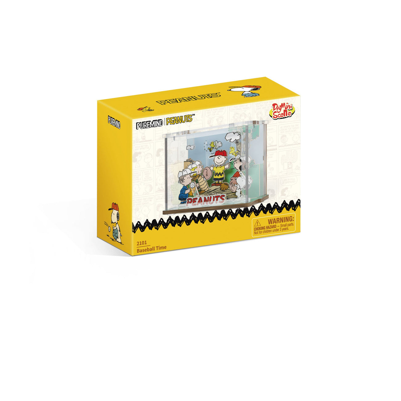 Produktbild Peanuts Puremind DIY Byggsats Mini Scene – Baseball Time