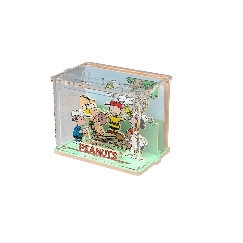Produktbild Peanuts Puremind DIY Byggsats Mini Scene – Baseball Time