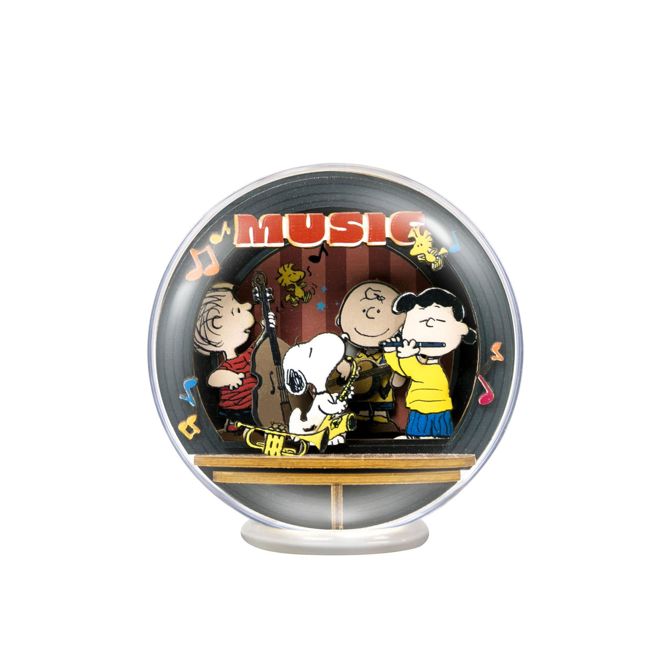 Produktbild Peanuts Puremind Byggsats Wooden Theater Globe Night of Music