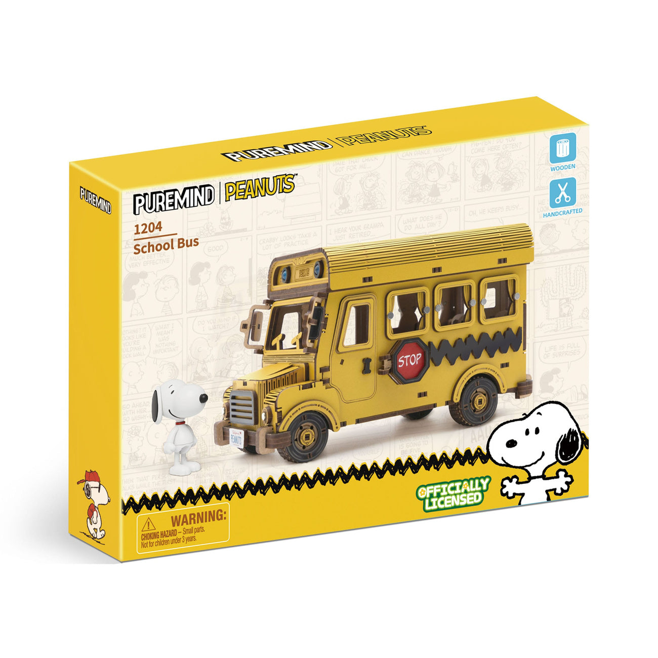 Produktbild Peanuts Puremind Byggset School Bus